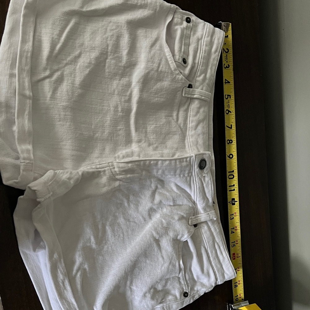 White Denim Shorts